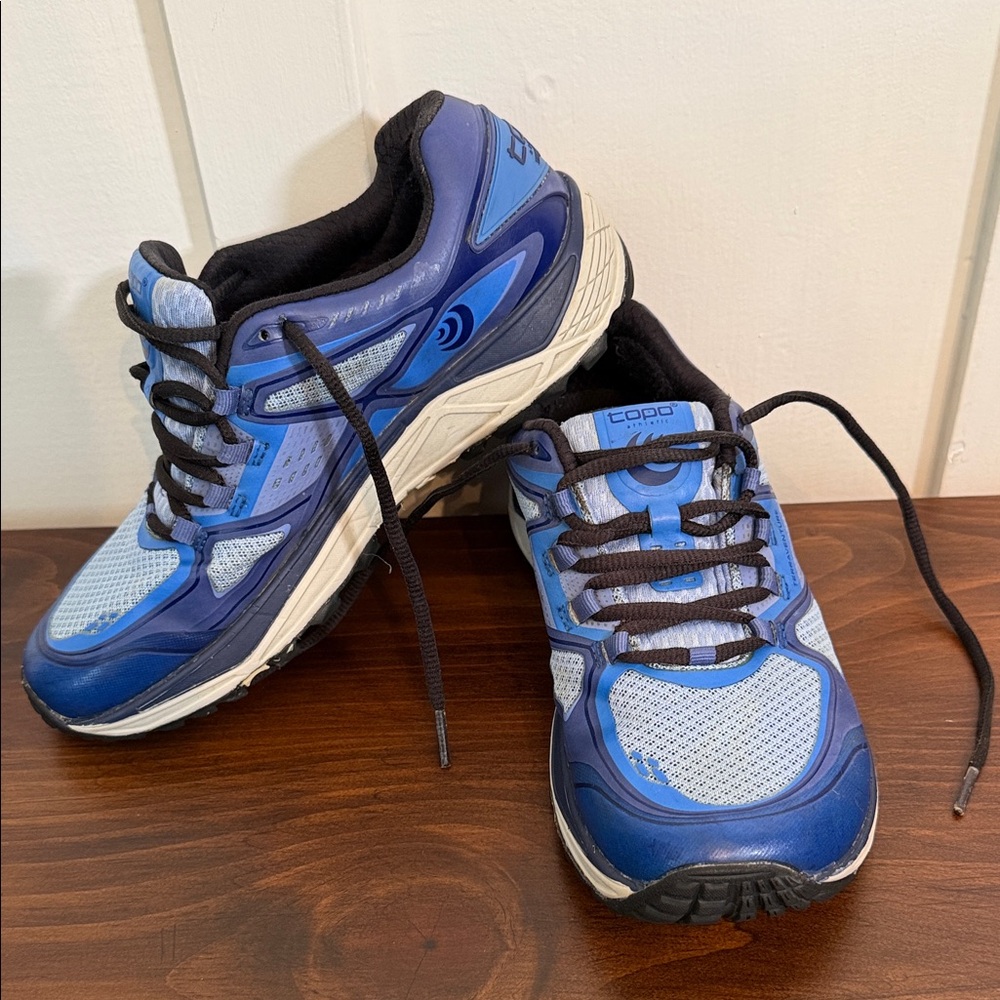 Topo Athletic Terraventure trail running shoes.